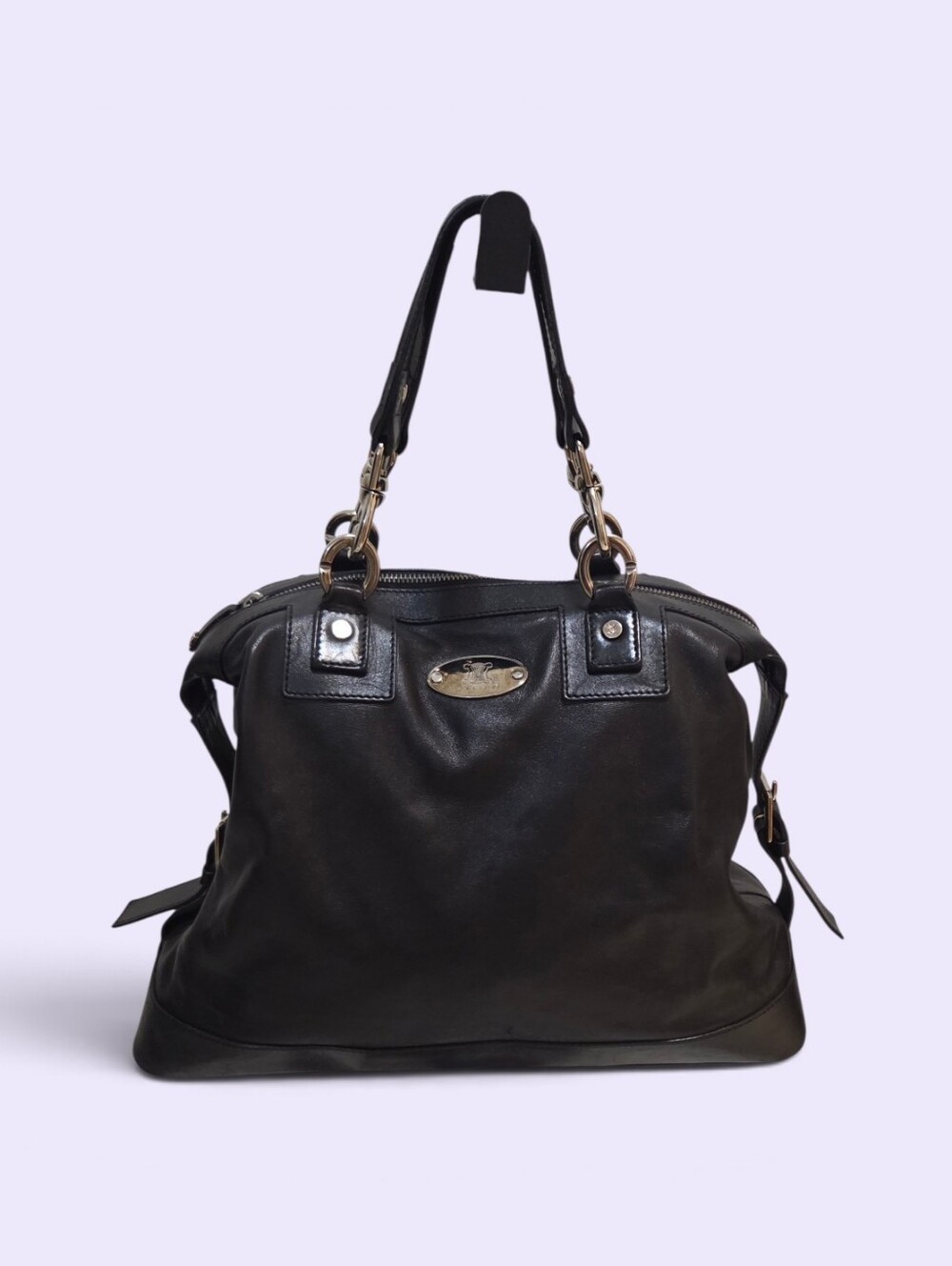 Celine Black Leather Shoulder Bag - Women